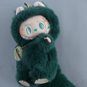 Custom Labubu The Monsters Zimomo Green Plush Pendant